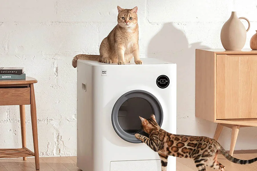 self cleaning litter box for large cats