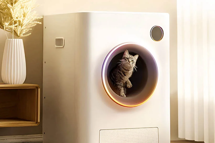 semi automatic cat litter box